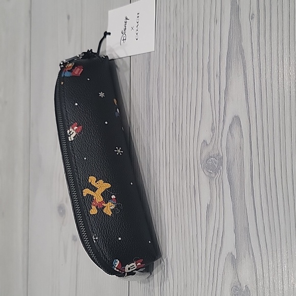 Disney X Coach Pencil Case With Holiday Print - Picture 3 of 5